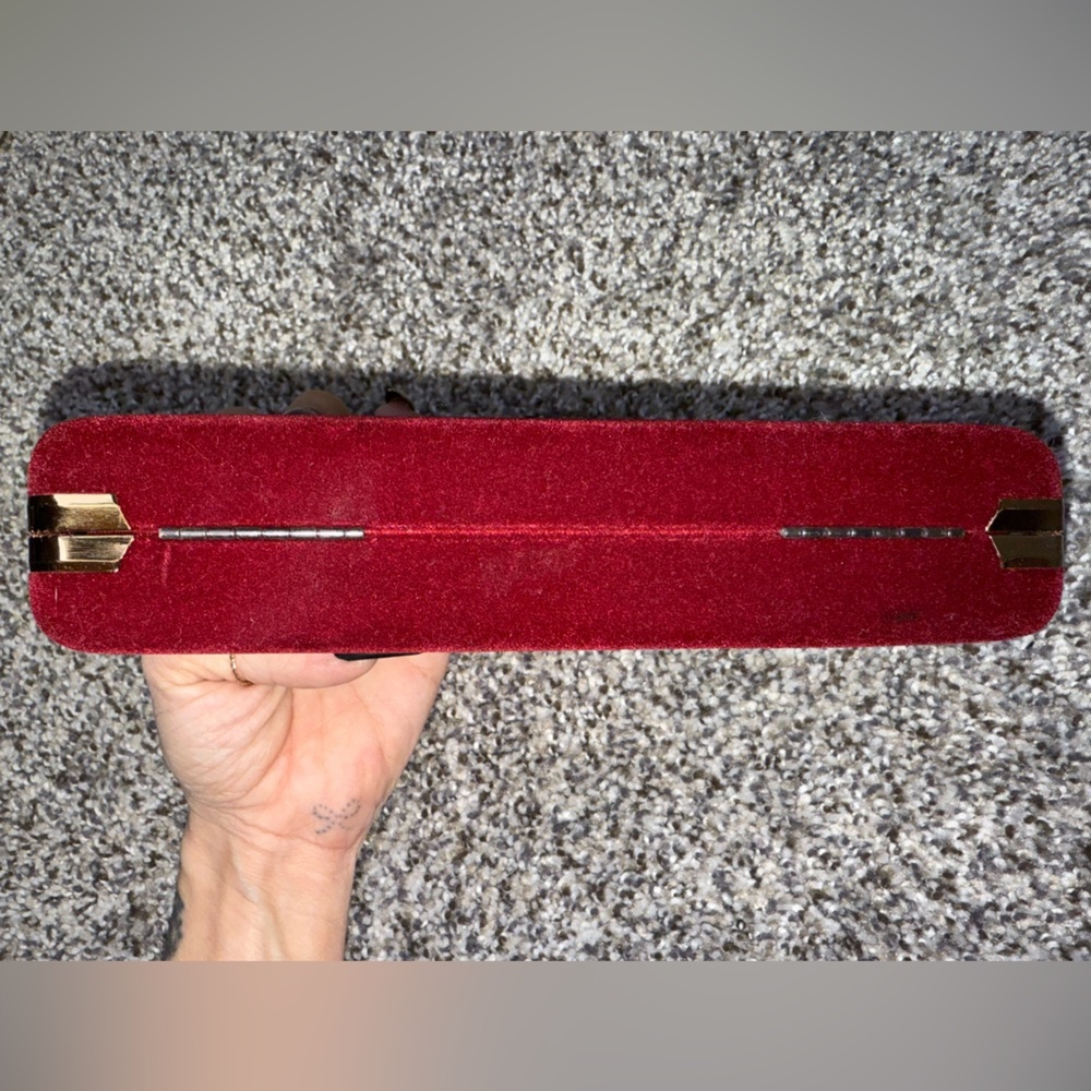 Vintage red jewelry box - Picture 4 of 9